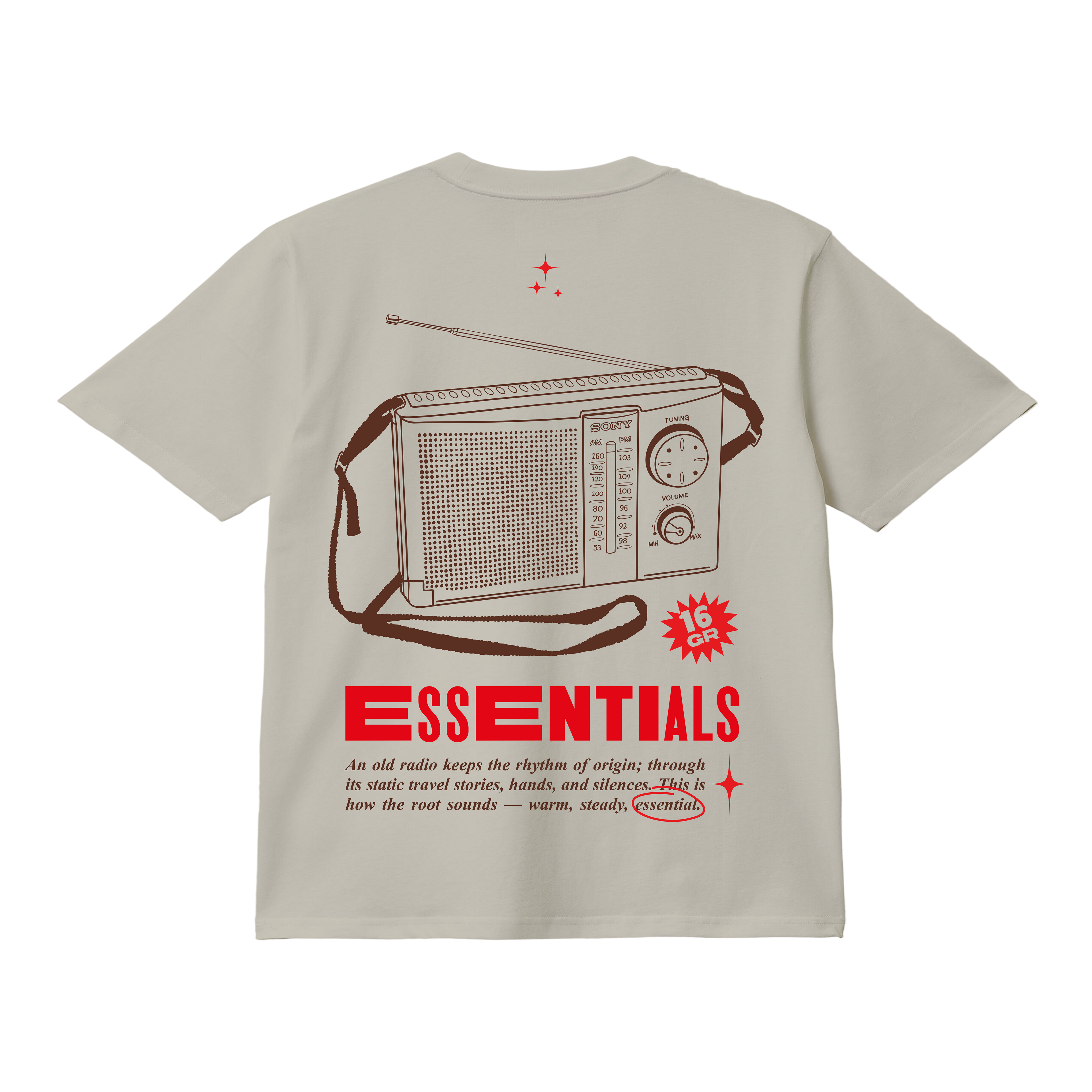 CAMISETA 260 GR - RADIO TRADICIONAL